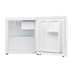 Hisense HRBF45 45L Bar Fridge White, Front view with door open