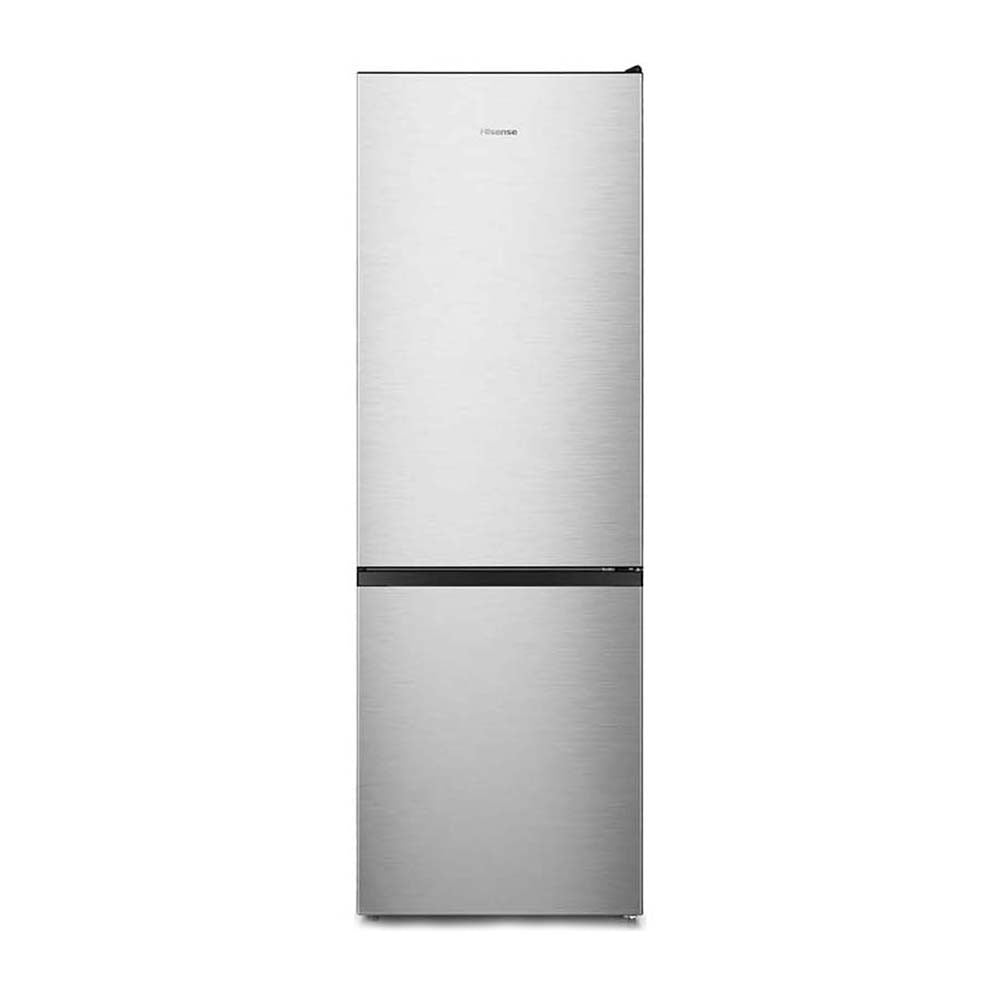 Hisense 312L Bottom Mount Fridge Silver HRBM321S, Front view 