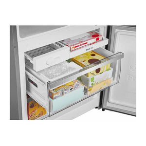 Hisense 417L Bottom Mount Fridge HRBM417S, Freezer front view with door open