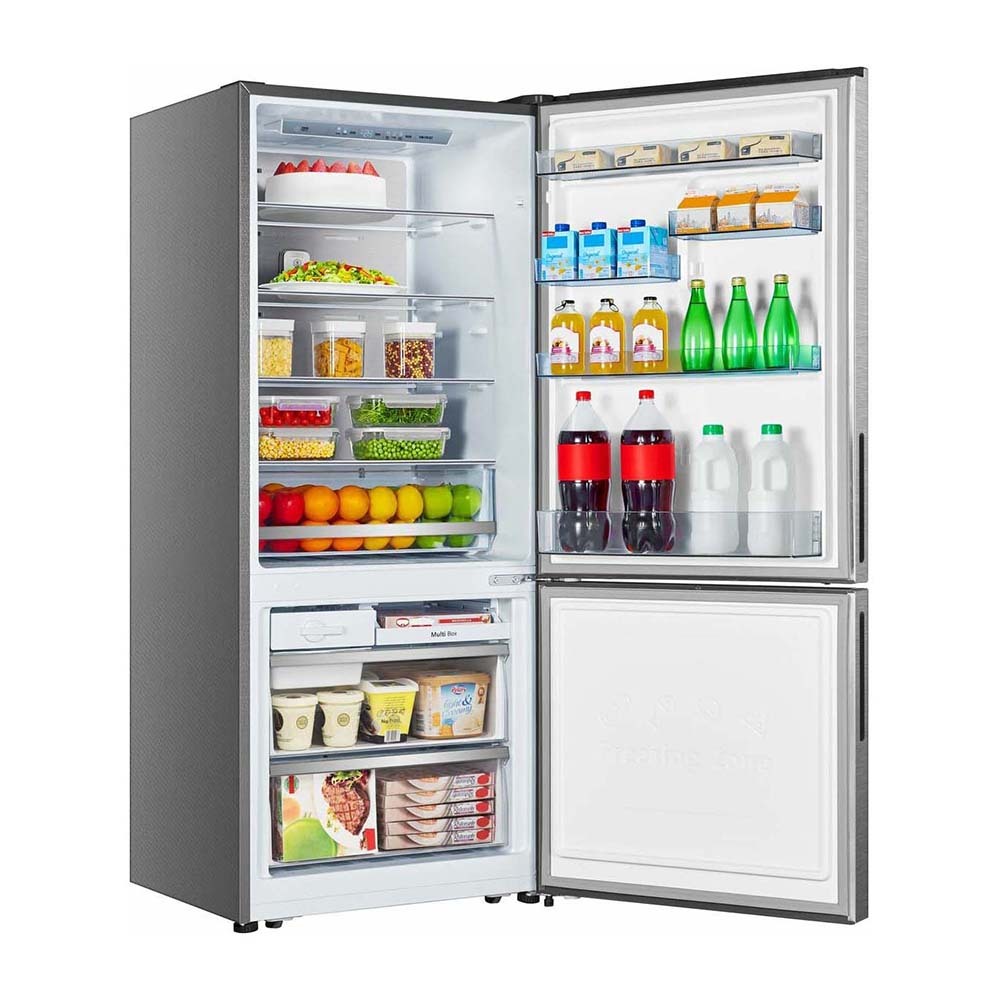 Hisense HRBM417S 417L Bottom Mount Fridge Stainless Steel