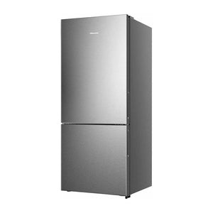 Hisense 417L Bottom Mount Fridge HRBM417S, Front left view