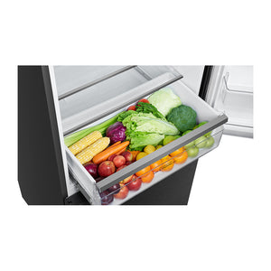 Hisense 482L PureFlat Bottom Mount Refrigerator HRBM482BW, Tray view with vegetables