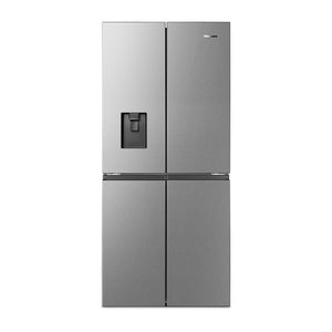 Hisense HRCD454SW 454L French Door Fridge, Front view