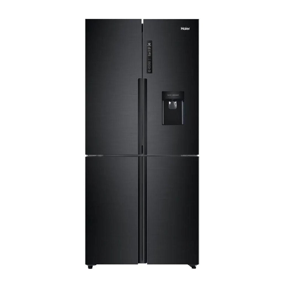 Haier HRF516YHC 466L Quad Door Fridge Black, Front view