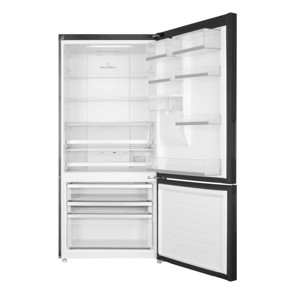 Haier 496L Bottom Mount Frost Free Fridge HRF520BHC, Front view with door open