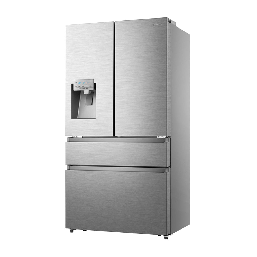 Hisense 560L French Door Fridge Stainless Steel HRFD560SW, Front left view