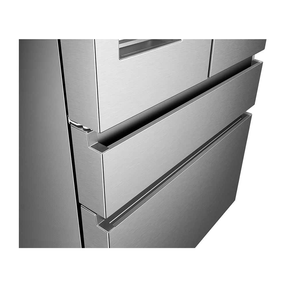 Hisense 560L French Door Fridge Stainless Steel HRFD560SW, Side view