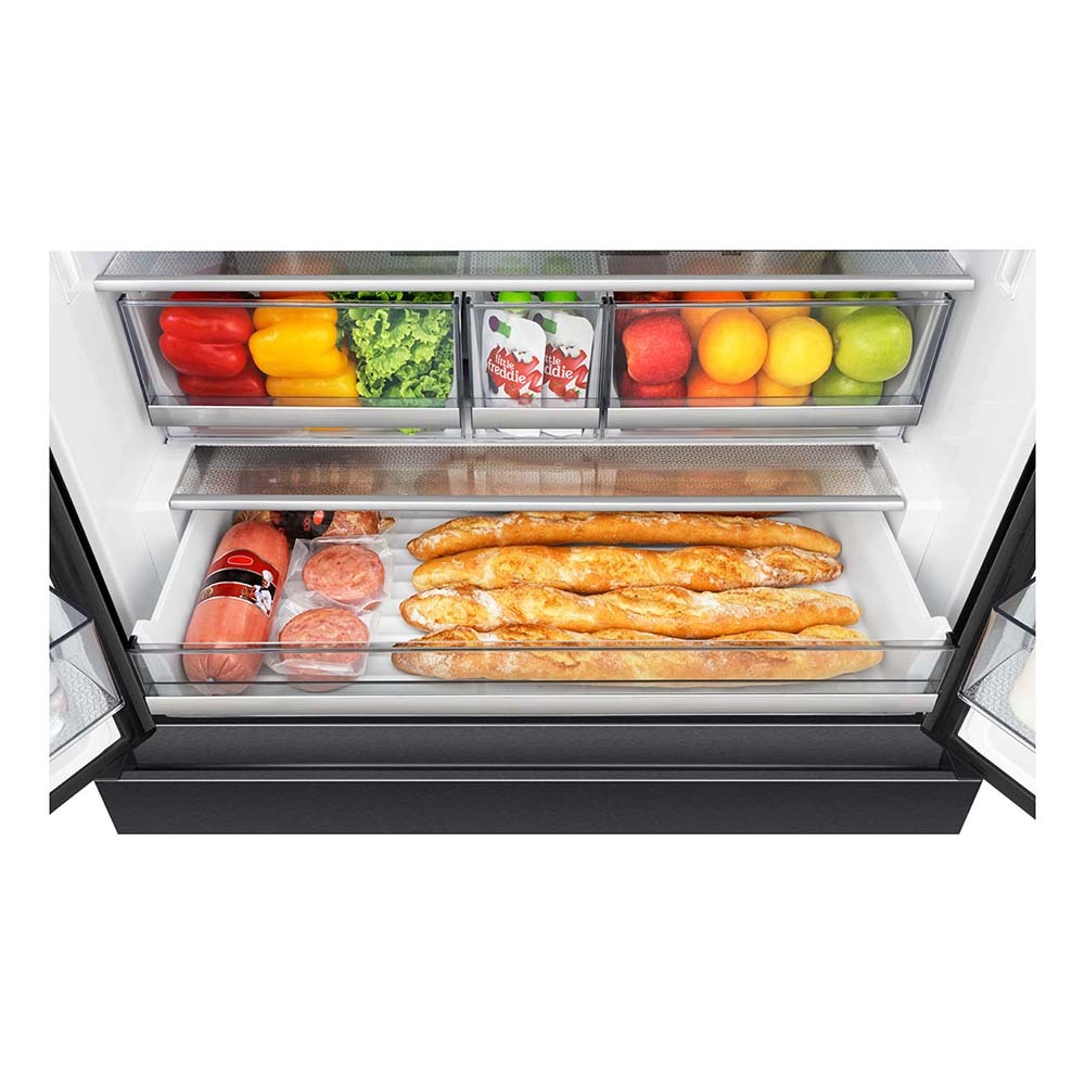 Hisense HRFD634BW 634L Pureflat French Door Fridge Black Steel