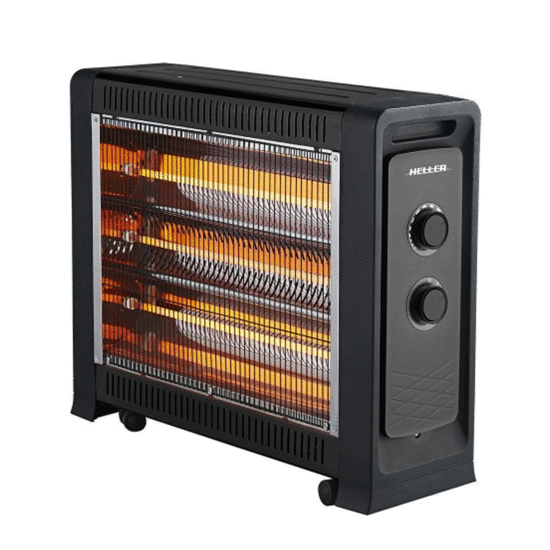 Heller HRH2400FG 2400W Quartz Radiant Heater with 3 Heat Settings