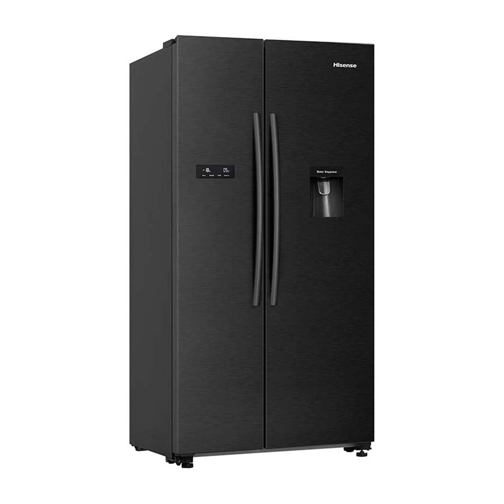 Hisense 578L Side By Side Fridge HRSBS578BW, Front right view