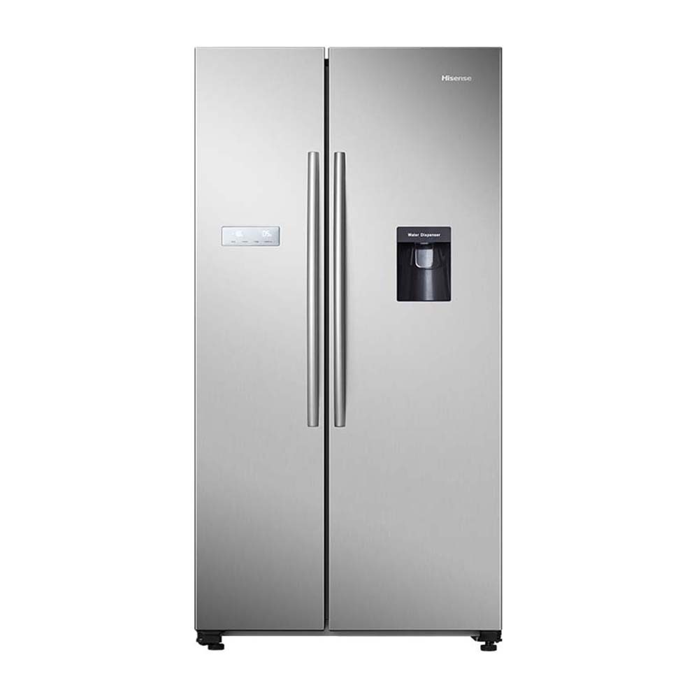 Hisense HRSBS578SW 578L Side By Side Fridge, Front view