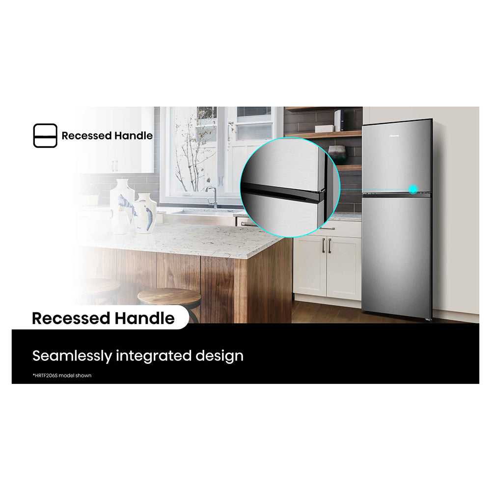 Hisense HRTF206S 205L Silver Top Mount Fridge