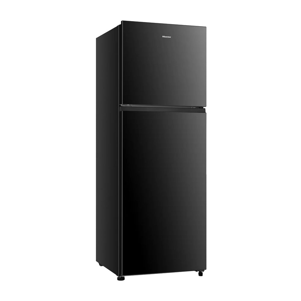 Hisense 326L Top Mount Fridge Black HRTF326B, Front left view