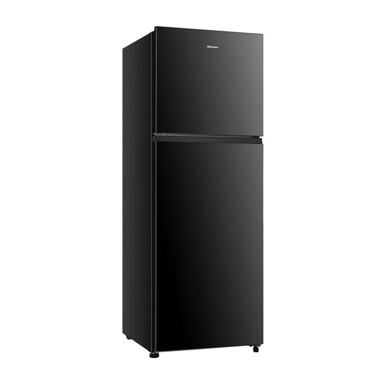 Hisense 326L Top Mount Fridge Black HRTF326B, Front left view