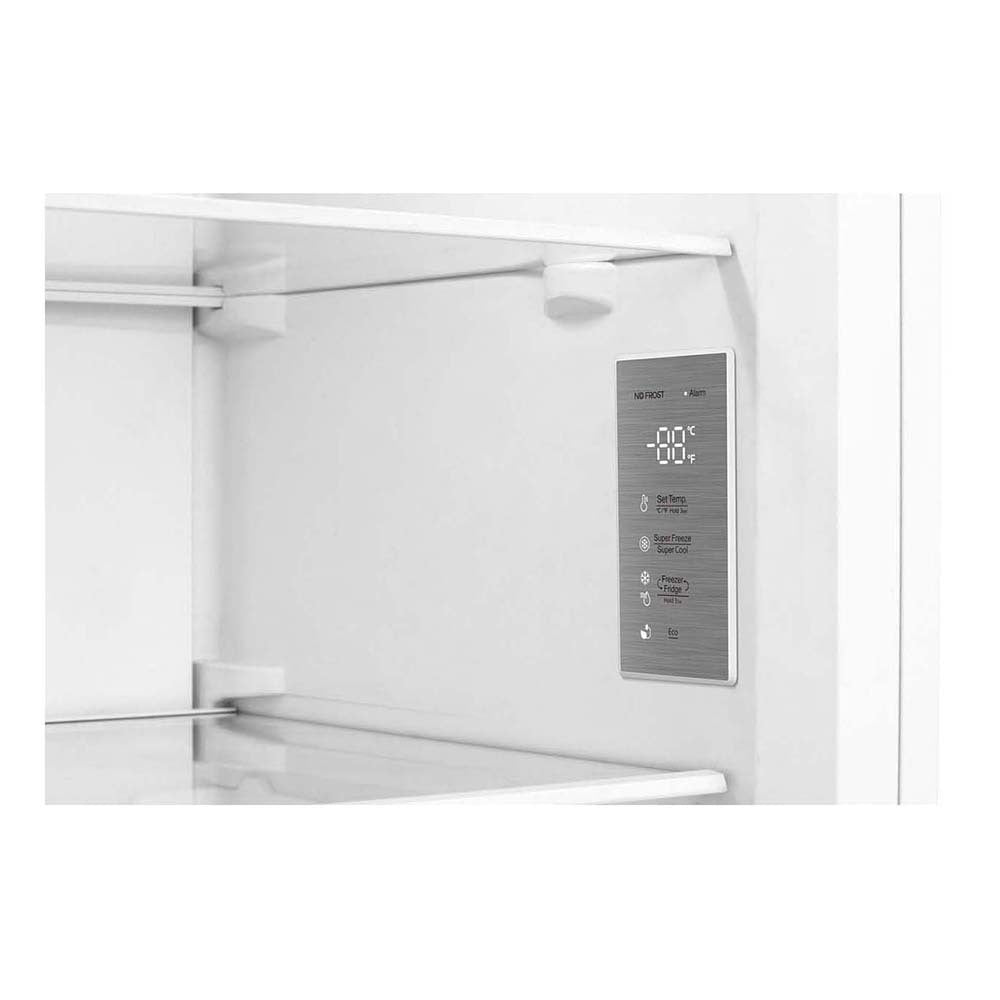 Hisense 240L Hybrid Fridge Freezer White HRVF240, Temperature panel perspective view