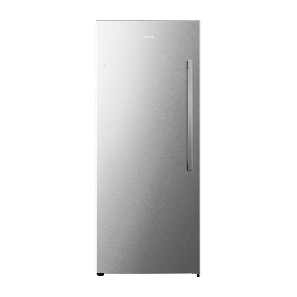 Hisense 384L Hybrid Fridge Freezer Stainless Steel HRVF384S, Front view