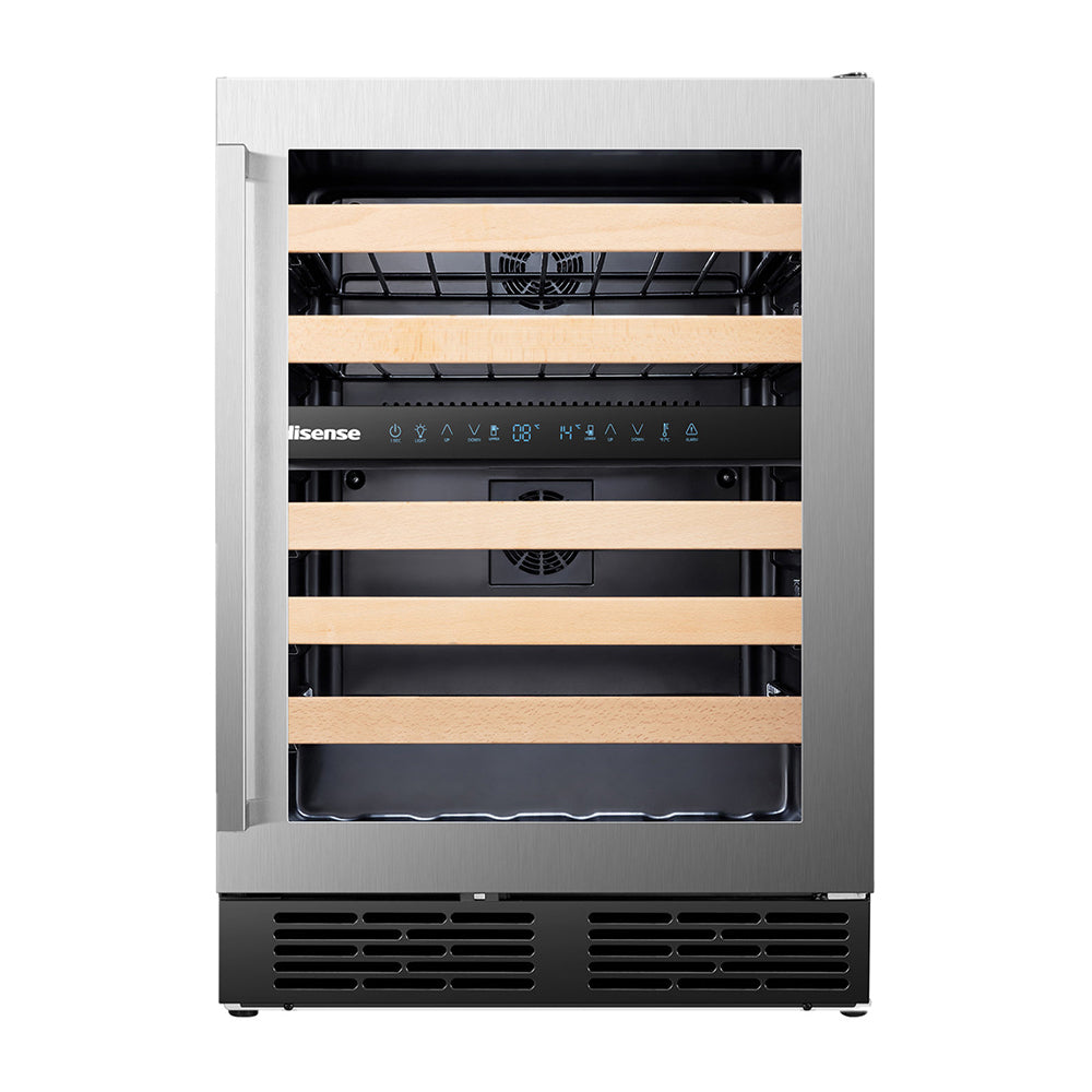 Hisense HRWC46 46 Bottle Dual Zone Wine Cellar, Front view