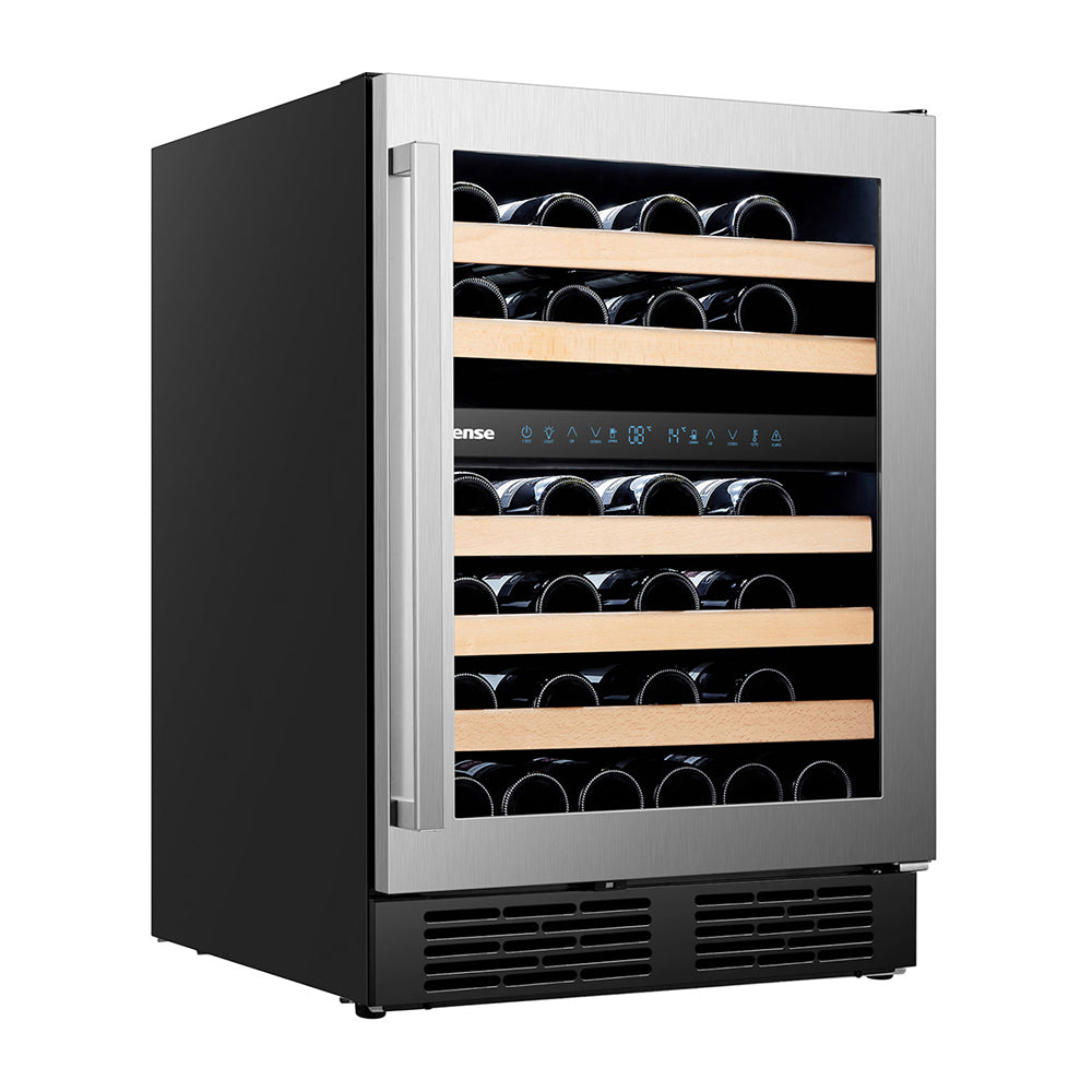 Hisense HRWC46 46 Bottle Dual Zone Wine Cellar, Front right view