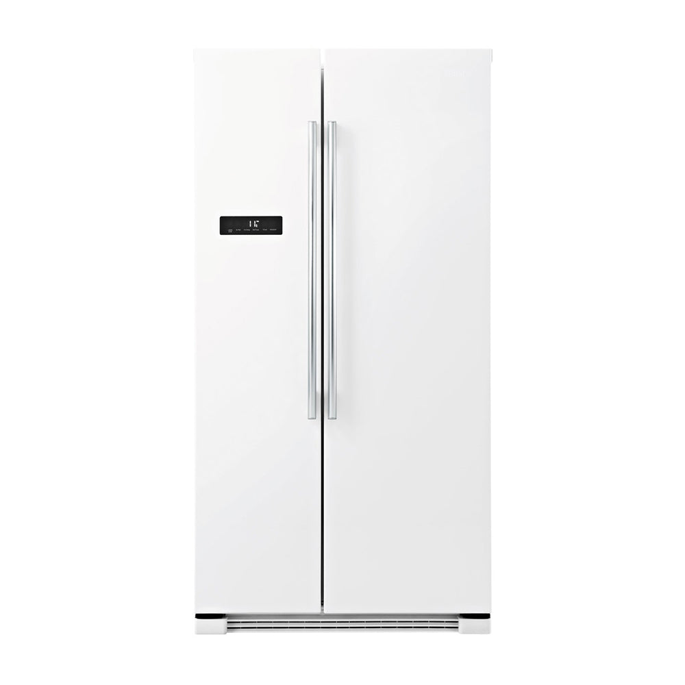 Haier HSBS628AW 629L Side By Side Fridge, Front view 