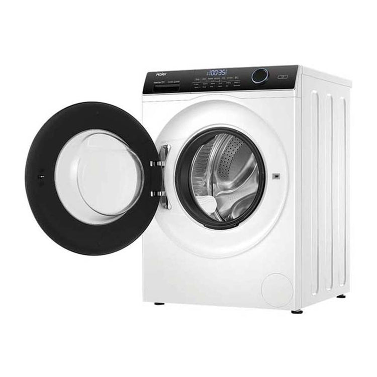 Haier 7.5kg Front Load Washer with Steam HWF75AN1, Front left view with door open