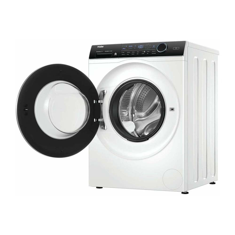 Haier 8kg Front Load Washer with UV Protect HWF80AN1, Front left view with door open