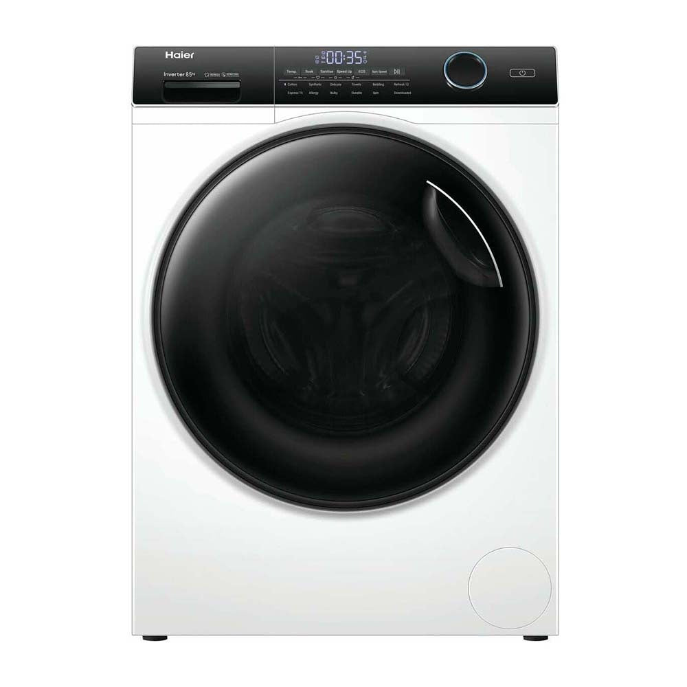 Haier 8.5kg Front Load Washer with Steam HWF85AN1, Front view