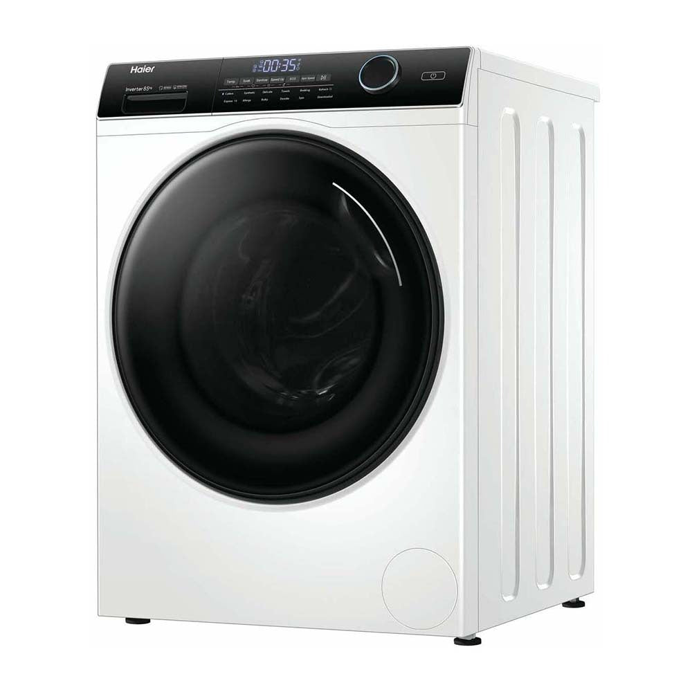 Haier 8.5kg Front Load Washer with Steam HWF85AN1, Front left view