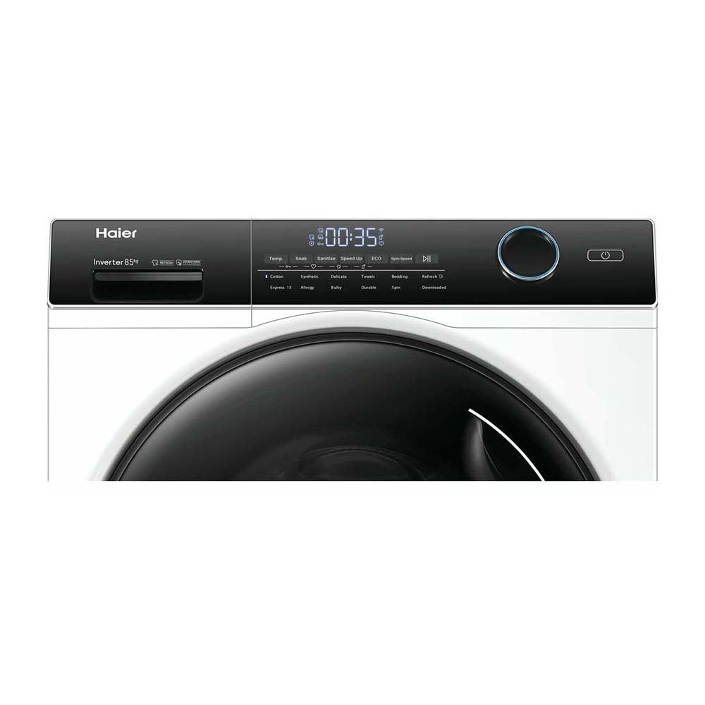 Haier 8.5kg Front Load Washer with Steam HWF85AN1, Panel perspective view