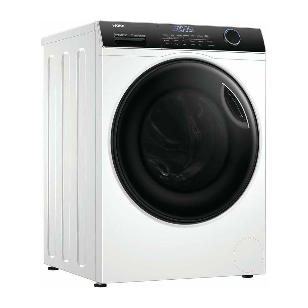 Haier 9.5kg Front Load Washer with Steam HWF95AN1, Front right view