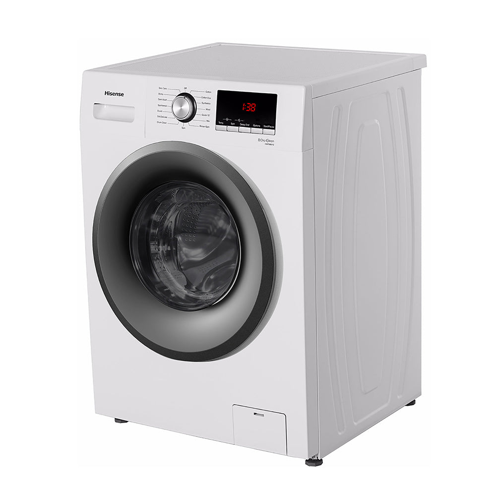 Hisense HWFM8012 8kg Front Load Washing Machine, Front left view