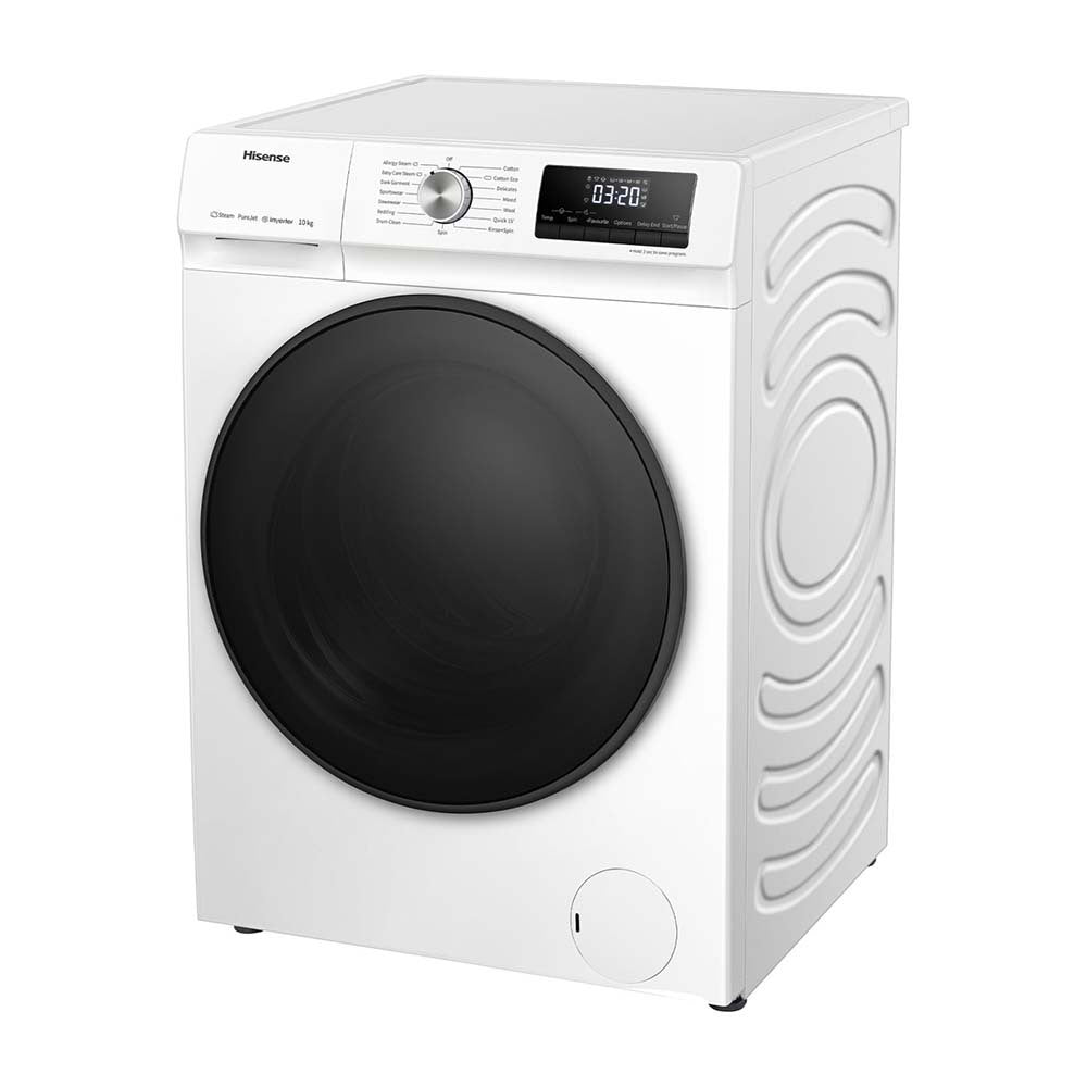 Hisense 10kg Front Load PureJet Washer HWFY1014, Front left view