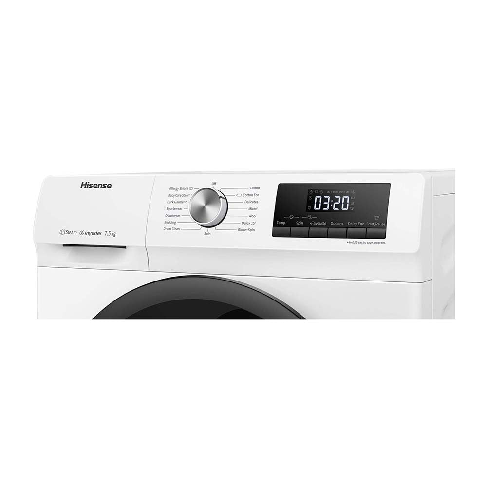 Hisense HWFY7514 7.5kg White Front Load Washing Machine