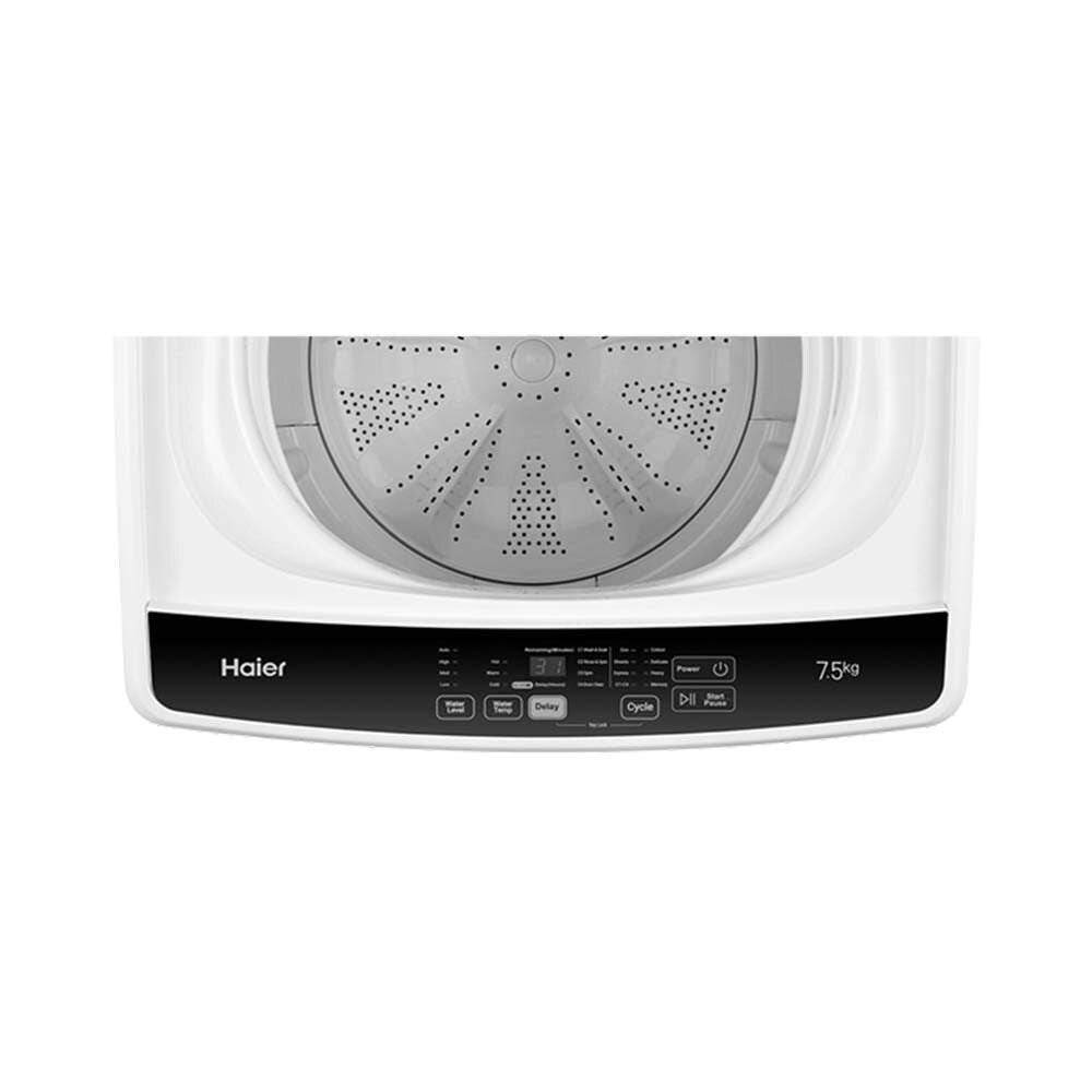 Haier 7.5kg Top Load Washing Machine HWT75AA1, Panel perspective view