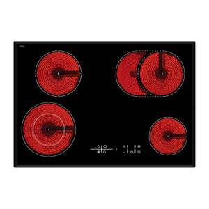 Inalto 70cm Ceramic Cooktop w/ Touch Controls ICC705TB, Top view