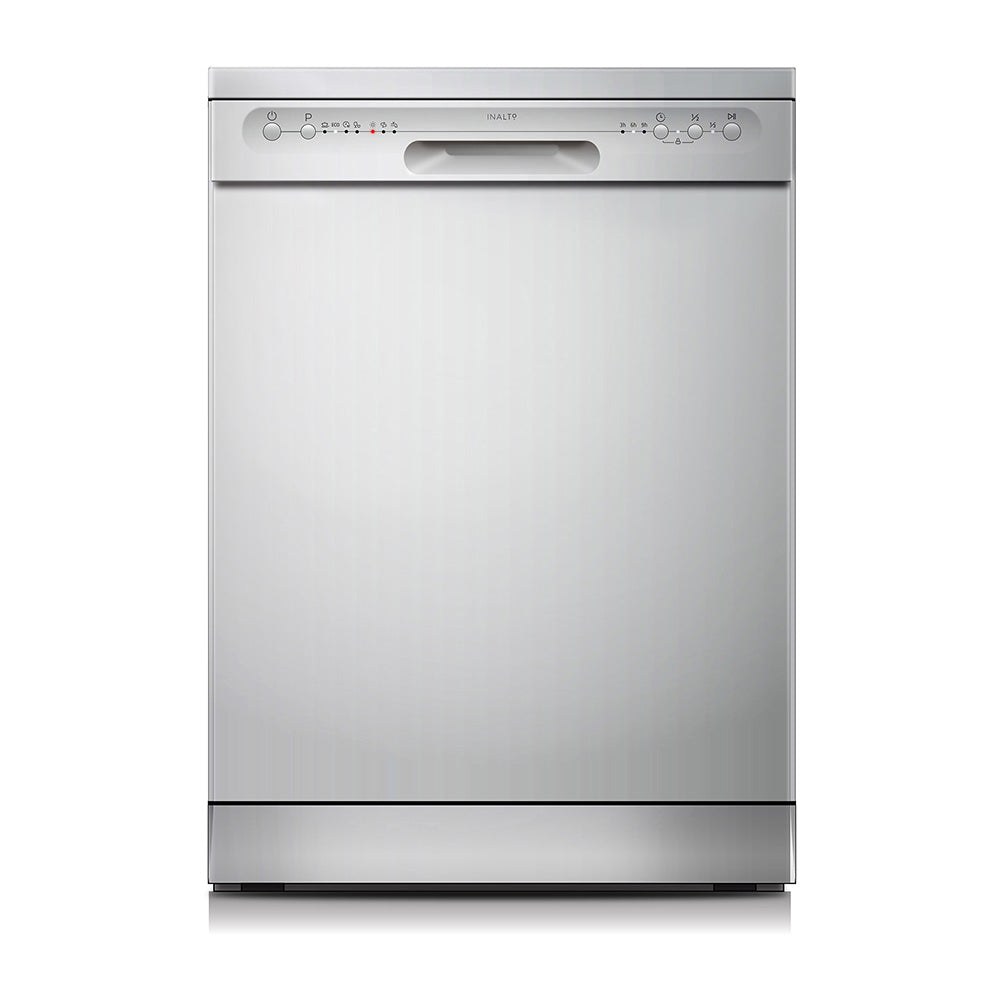 Inalto IDW604S 60cm Freestanding Dishwasher Stainless Steel, Front view