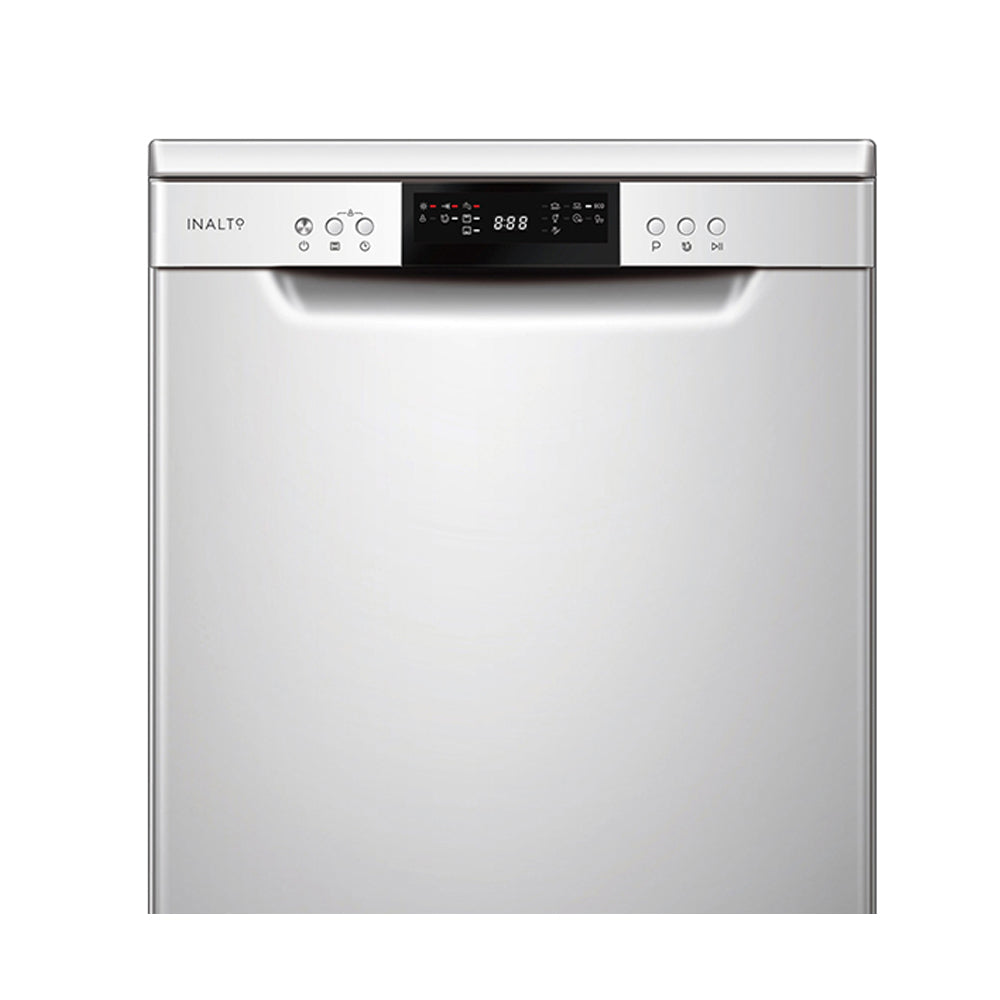 InAlto IDW7CS 60cm Freestanding Dishwasher Stainless Steel, Control panel view