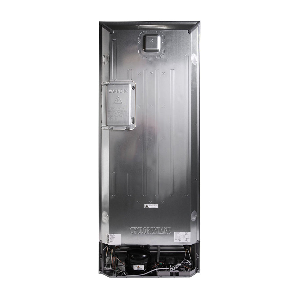 Kelvinator KBM4502AA 453L Bottom Mount Fridge Artic Silver, Back view