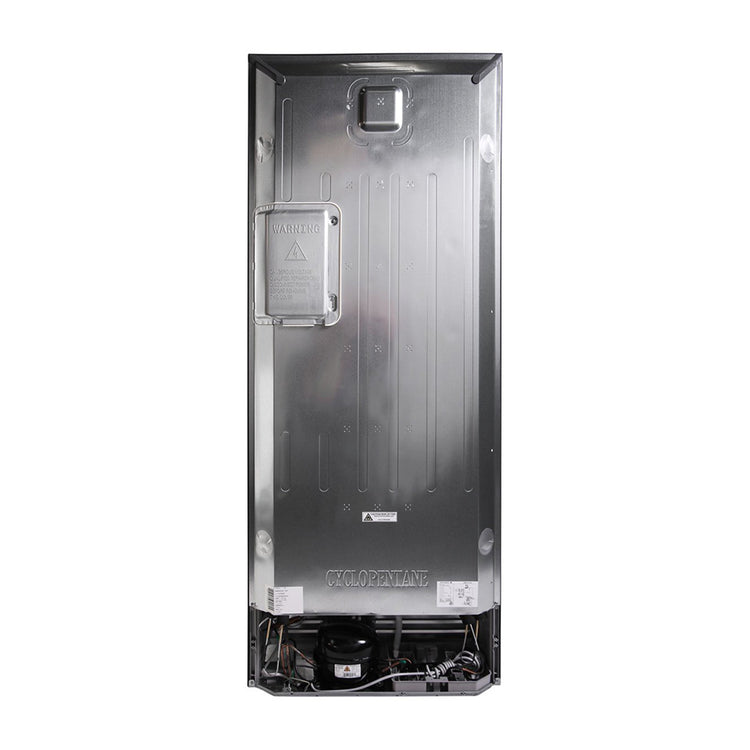 Kelvinator KBM4502AA 453L Bottom Mount Fridge Artic Silver, Back view