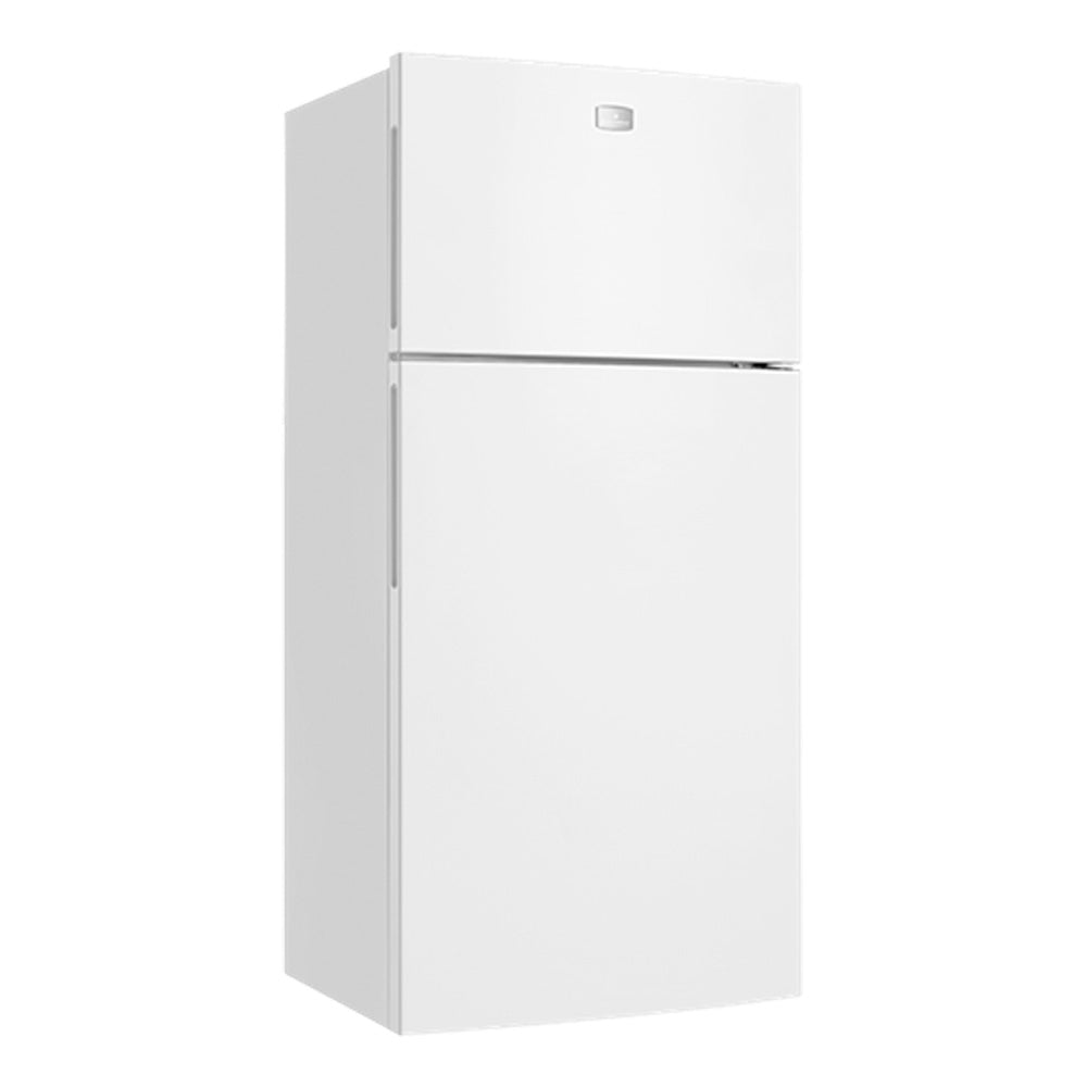 Kelvinator KTM5402WCR 503L Top Mount Fridge White, Front right view