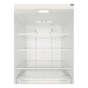 Kelvinator KTM5402WCR 503L Top Mount Fridge White, Glass shelf and vegetable crisper drawer view