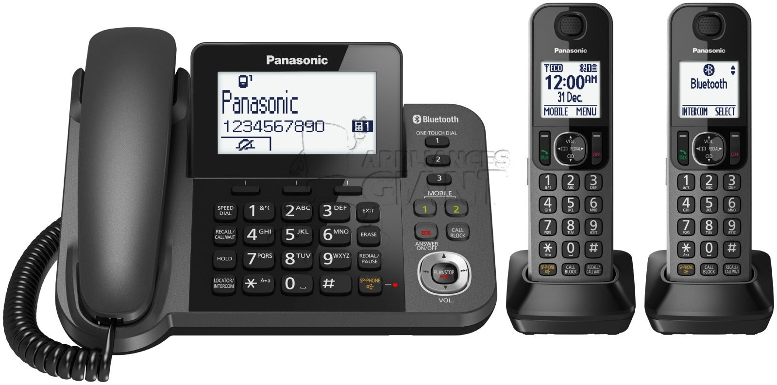 Panasonic KX-TGF382AZM All In 1 System Corded + Cordless DECT Home Phone, Image 1