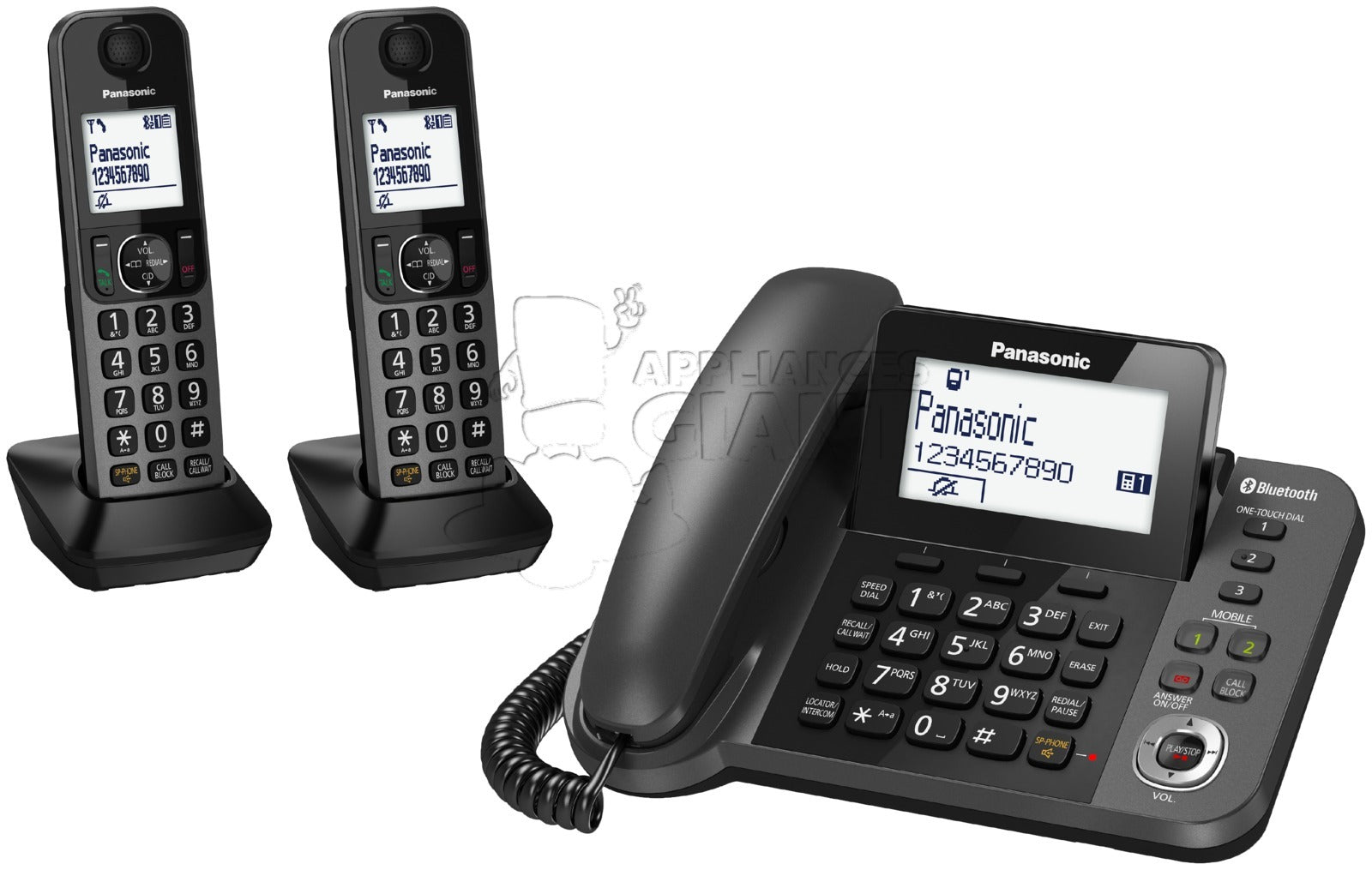 Panasonic KX-TGF382AZM All In 1 System Corded + Cordless DECT Home Phone, Image 2