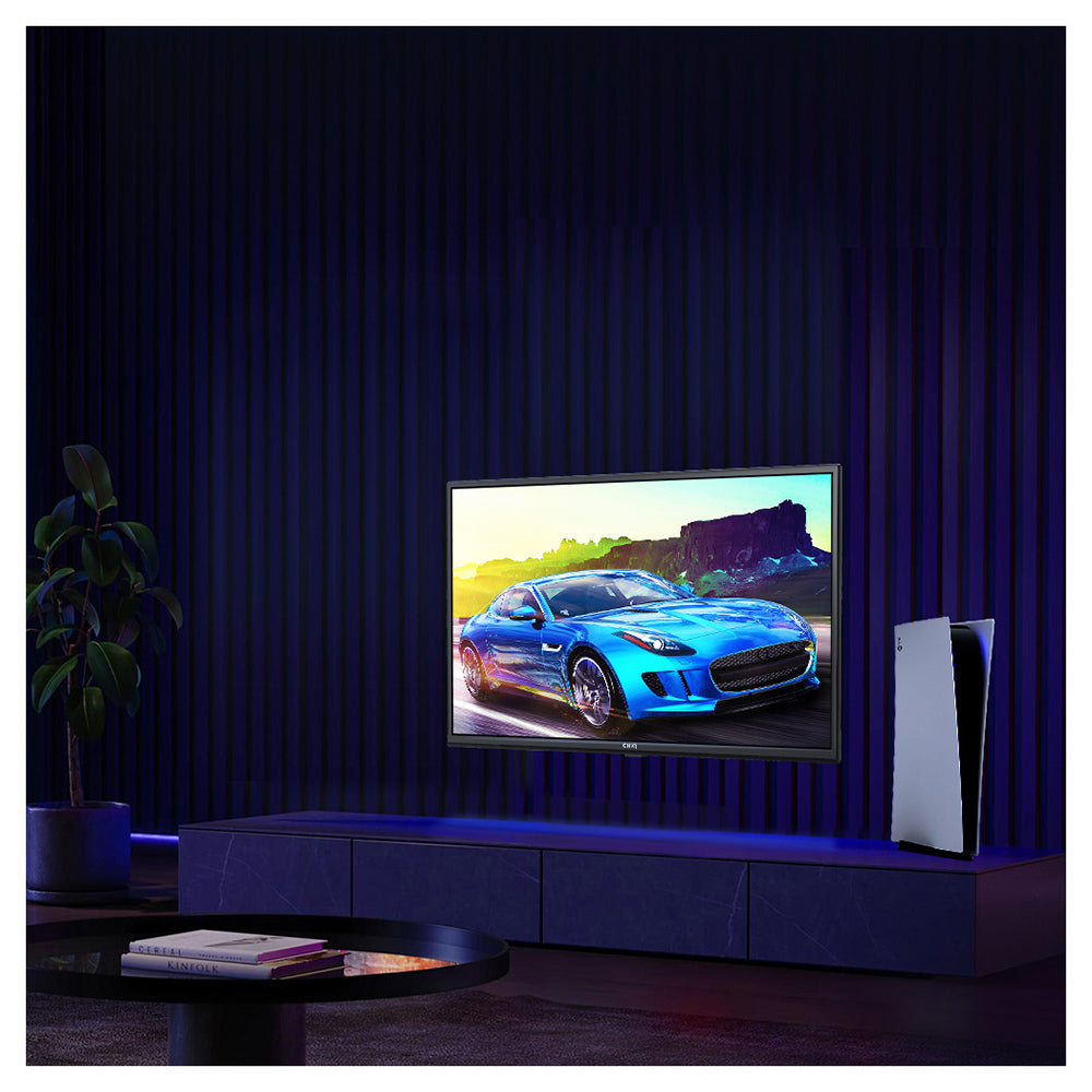 CHiQ L32D6C 32 Inch HD Android 11R TV with Dual-Band Wi-Fi, TV mounted on wall