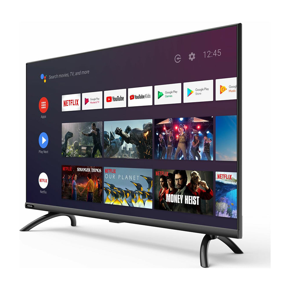CHiQ L32K5 32 Inch Android 9.0 LED Smart TV, Front left view