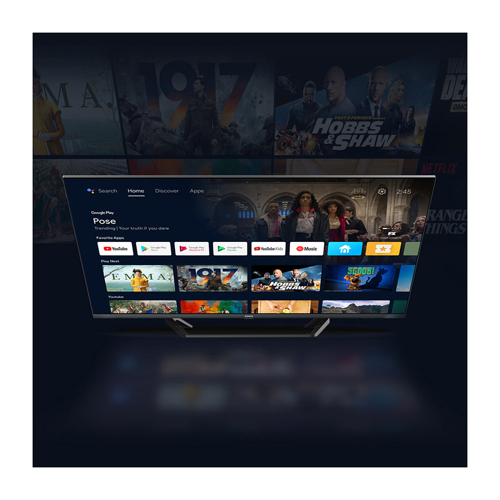 CHiQ L40G7P 40 Inch Full HD Android TV, Top view