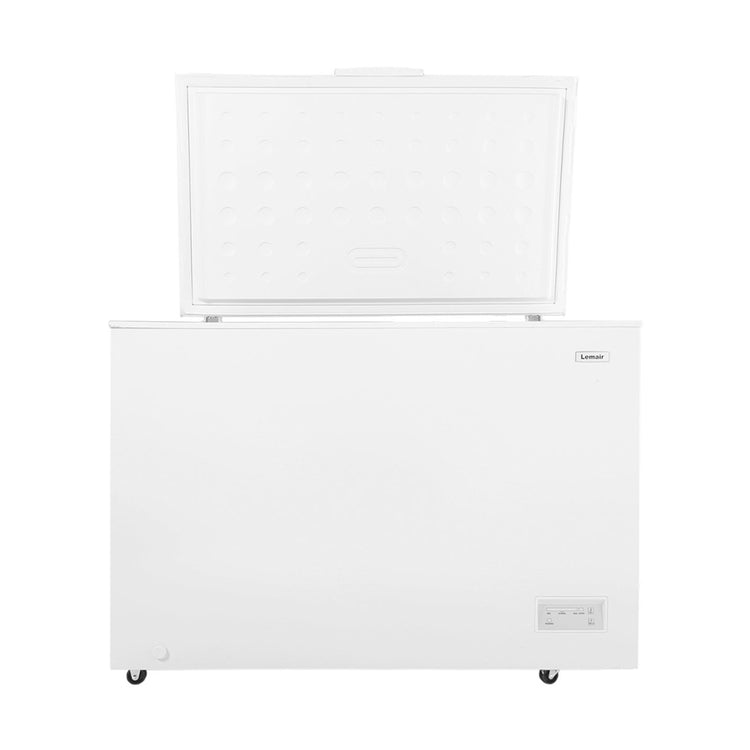 Lemair 316L Chest Freezer LCF316, Front view with top open