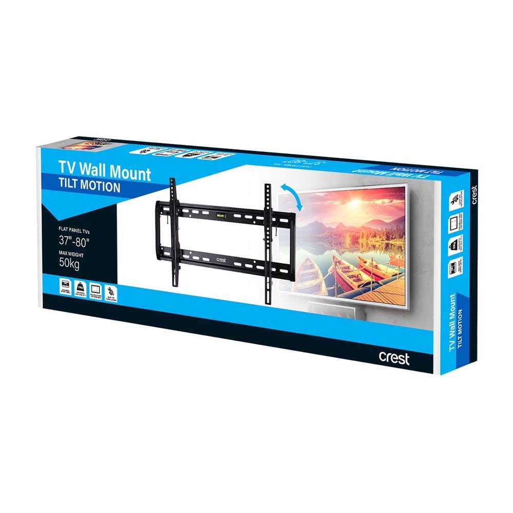 Crest MFP1T Tilt Motion TV Wall Mount - 37" - 80" TVs