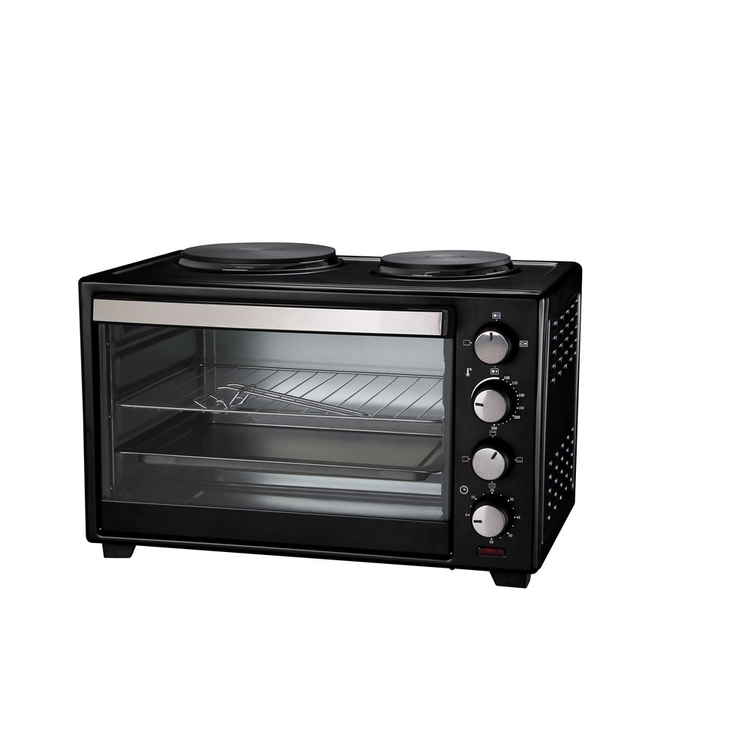 Maxim 30L Portable Benchtop Oven 30L with Cooktop MOHP30, Front left view