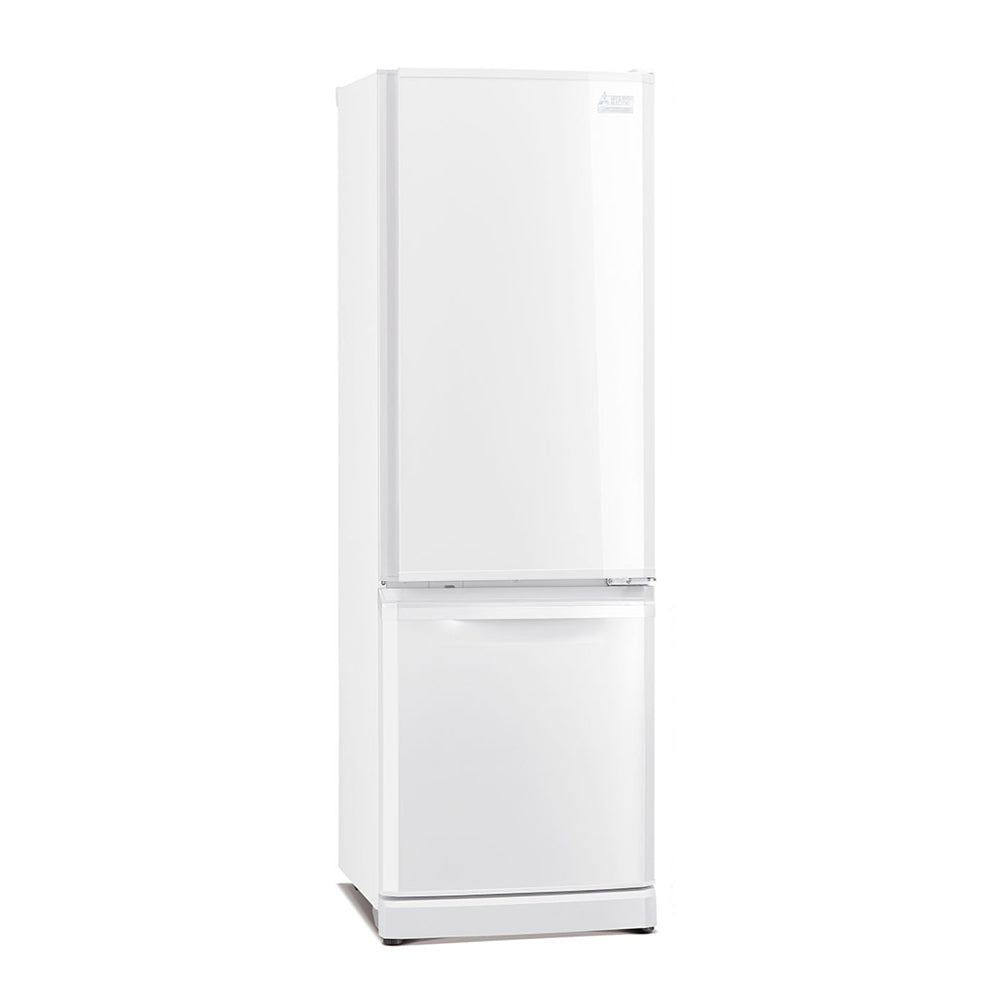 Mitsubishi Electric 390L Bottom Mount Fridge White MRBF390EKSTA2, Front view