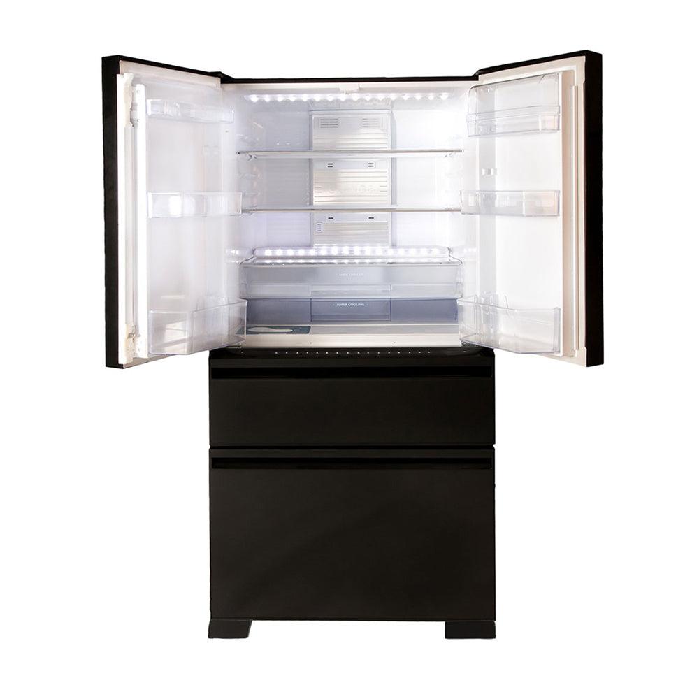 Mitsubishi 630L French Door Fridge MRLX630EMGBK, Top open